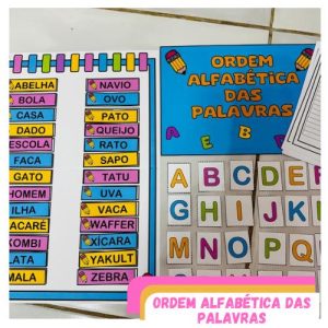 MINI KIT ORDEM ALFABÉTICA DAS PALAVRAS 2025